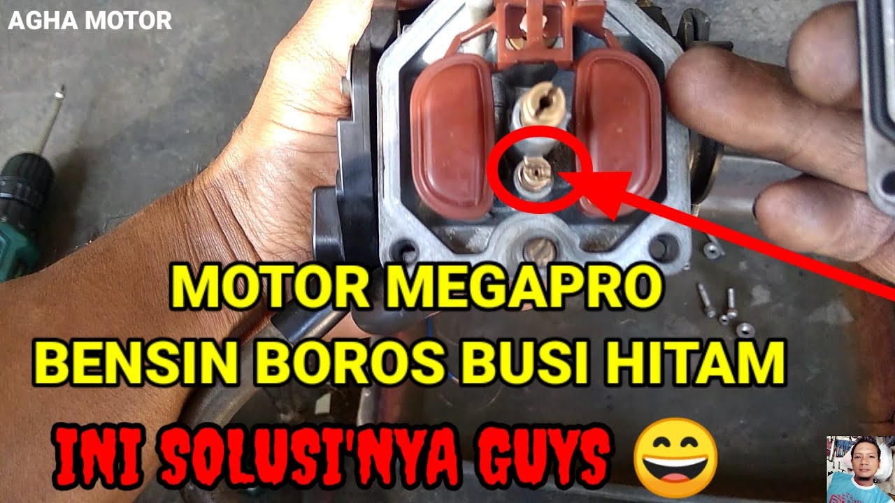 MOTOR MEGAPRO BENSIN BOROS BUSI HITAM