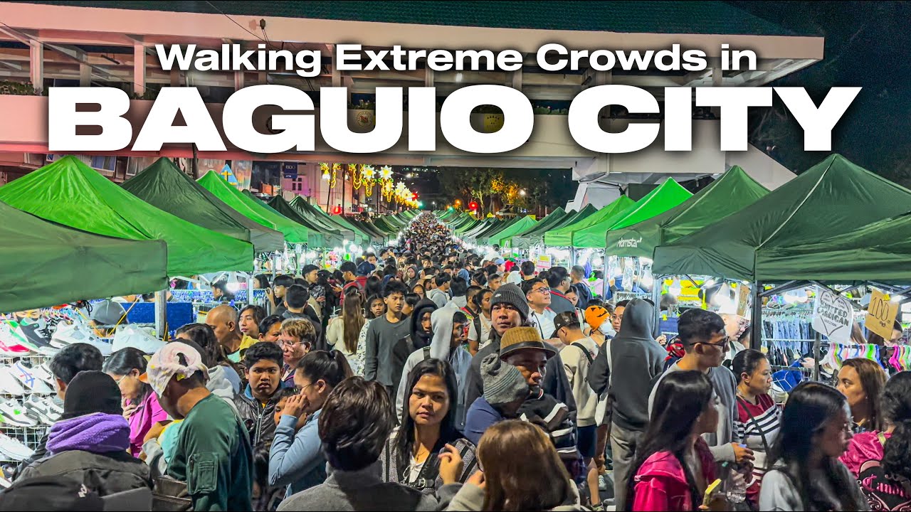 The Extreme Crowds at the Baguio Night Market [4K HDR]