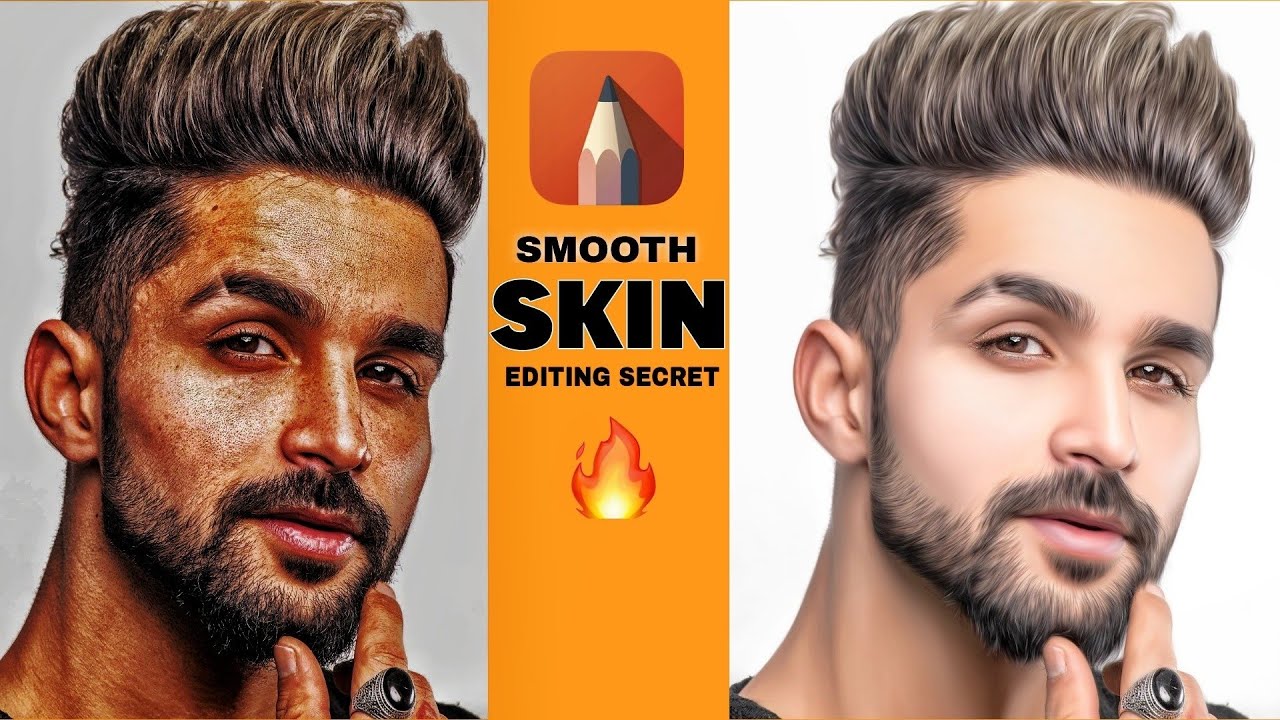 Autodesk Sketchbook Editing | skin smooth editing | face smooth Secret trick 🔥