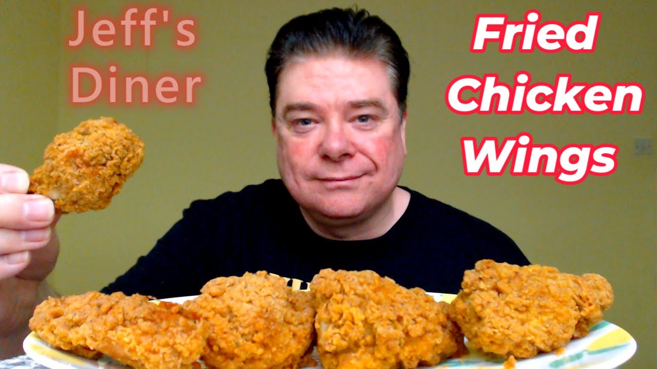 ASMR - Eating Fried Chicken Wings With Cheese Sauce For Lunch