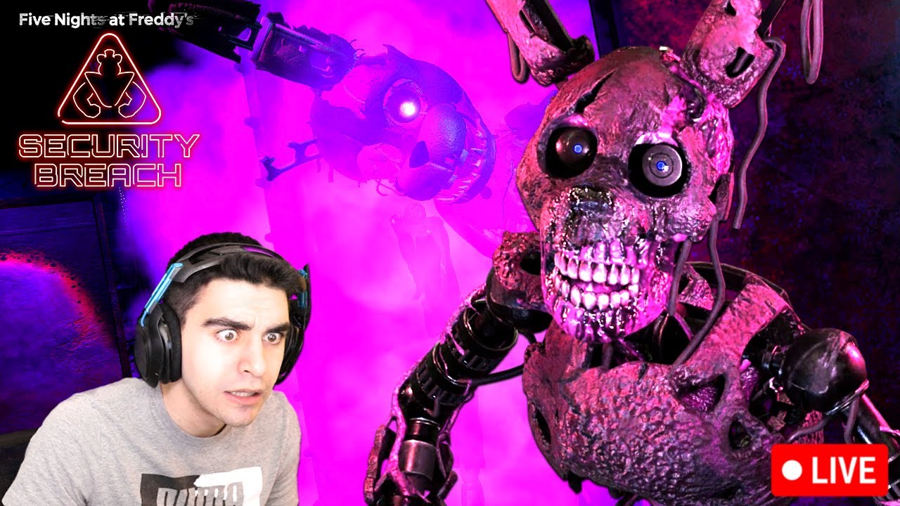I BROKE FNAF SECURITY BREACH TO GET THIS ENDING! - FNAF Security Breach (Burntrap Ending) [LIVE]