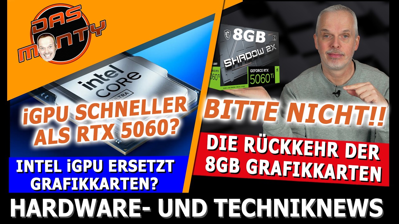 SSDs bald 100% teurer | Intel iGPU macht Grafikkarten überflüssig | 8GB Grafikkarten sind zurück