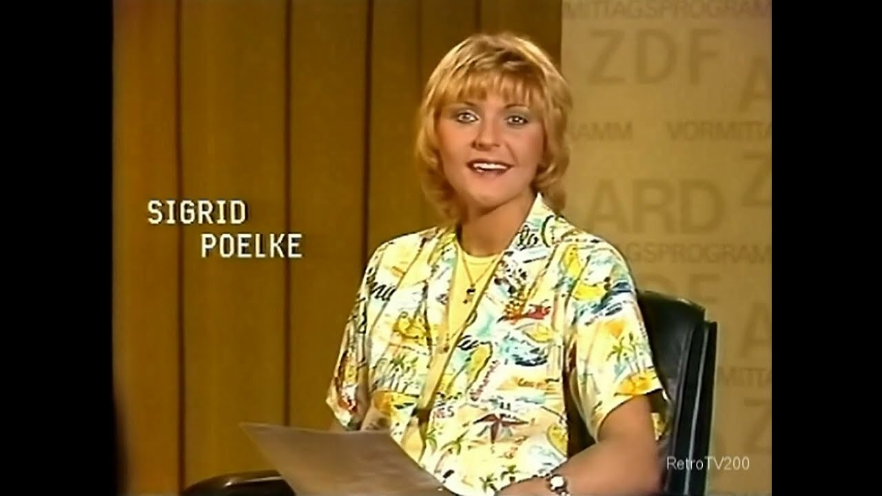 ZDF Ansage Sigrid Poelke Mo. 28.9.1981