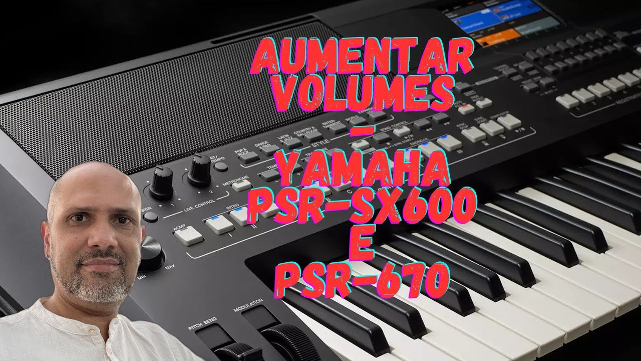 How to increase the volume of the sounds on your Yamaha S670 and SX600 keyboards #tutorial @Digao...