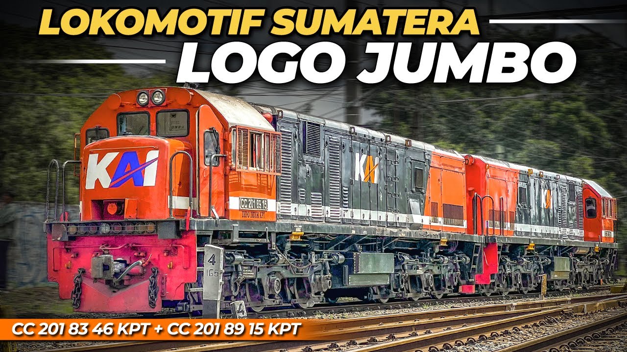 LOKOMOTIF MERAH UNIK !! SI LOGO JUMBO DATANG DI YOGYAKARTA | 6 LOKOMOTIF MERAH SUMATERA MUTASI JAWA