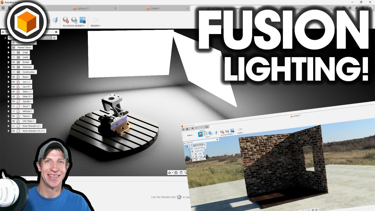 Getting Started Rendering in Fusion 360 Part 3 - LIGHTING!
