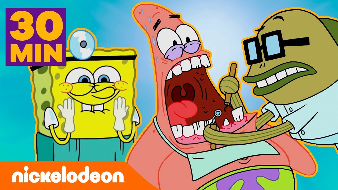 SpongeBob | 30 MINUTI dei Migliori Momenti Medici a Bikini Bottom | Nickelodeon Italia