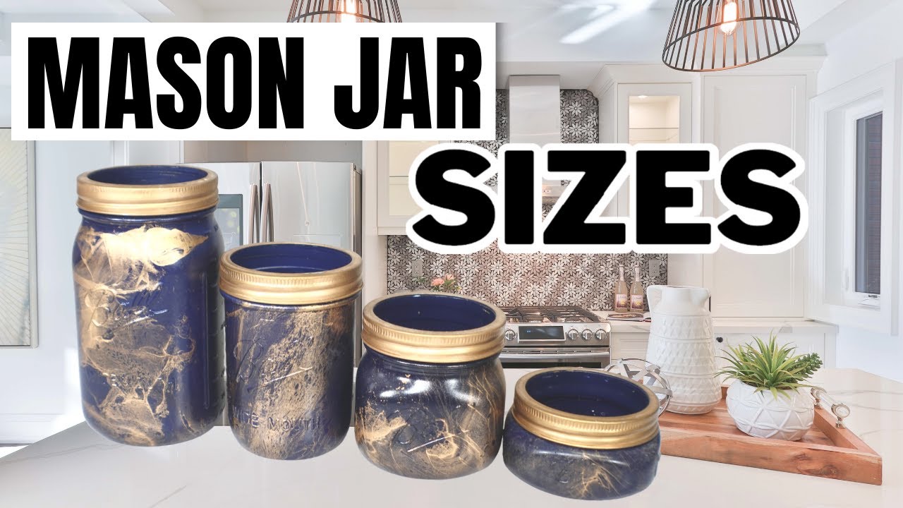 Mason Jar Sizes For Crafts or Canning