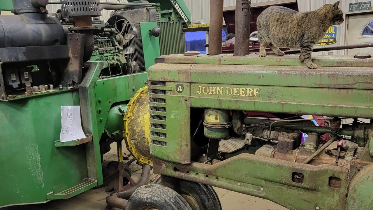 1949 John Deere A Two-Cylinder Engine Oil Filter Head Replacement Video!