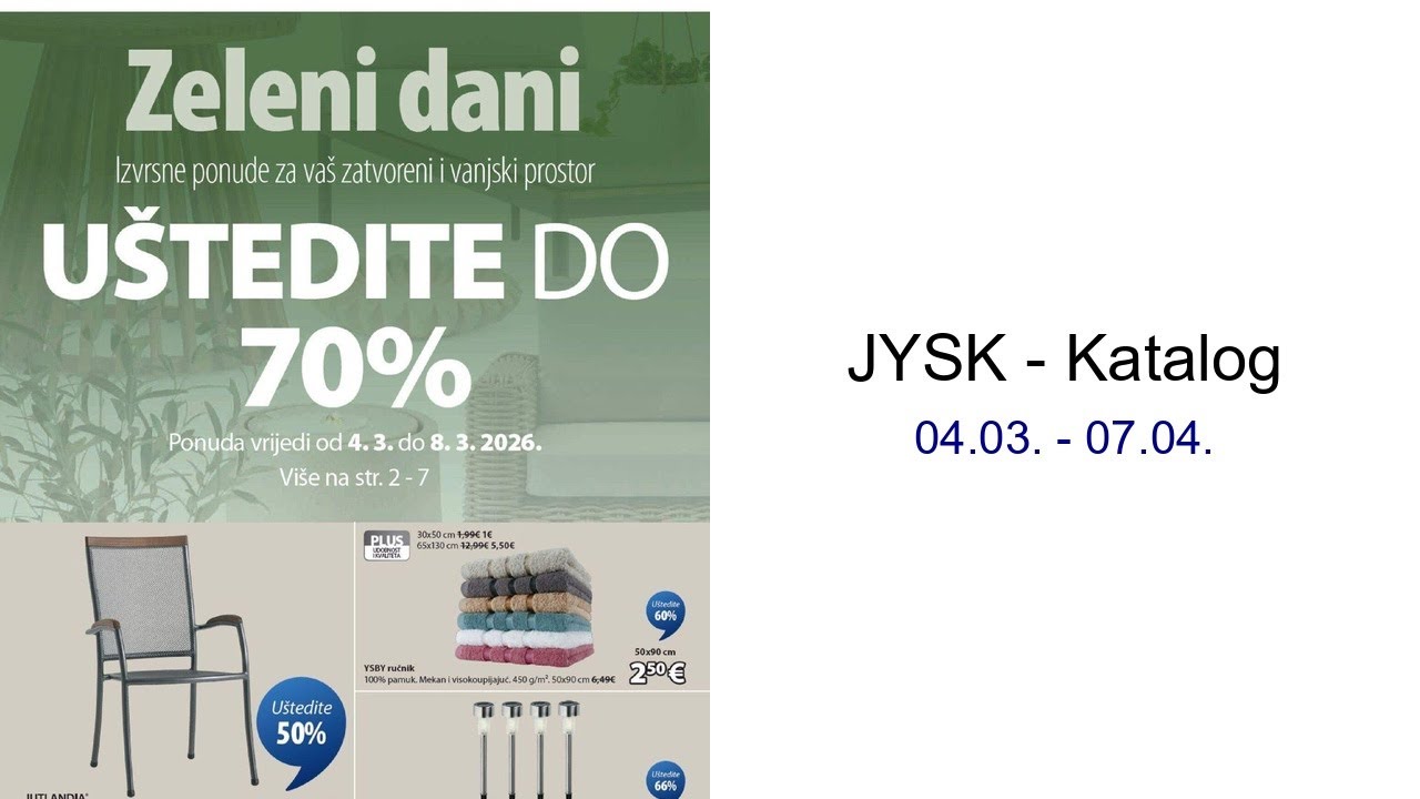 JYSK - Katalog 04.03. - 07.04.