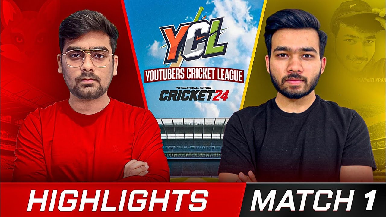 PIKAPLAYZ Vs PLAY WITH PRANJAL | YCL Highlights Match -1 #YCL