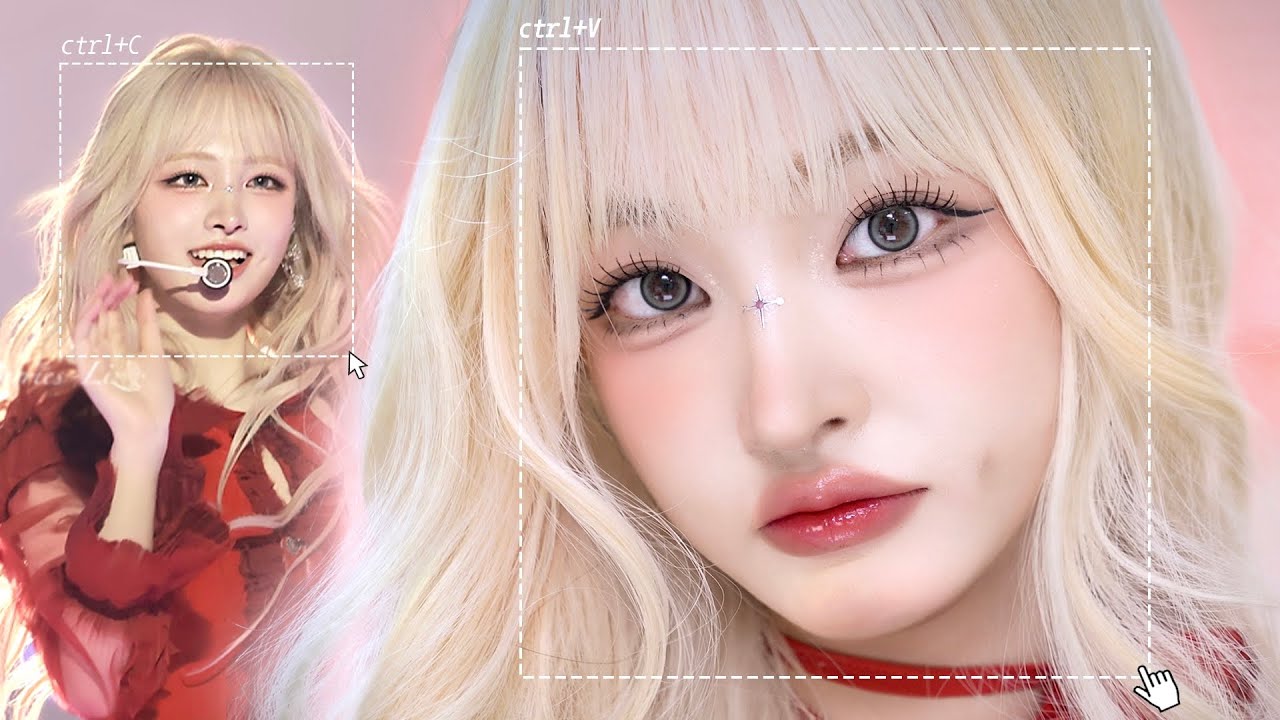 로판 황녀 재질⚜️✨ 리즈 MAMA 무대 메이크업 복붙해봄🌹 (4세대 여돌은 꼭 다 하는 트임메이크업!?👁️)