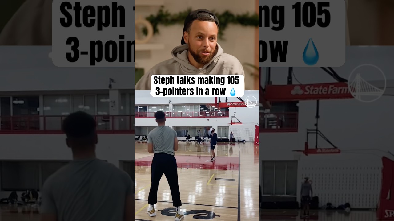 Steph on when he made 105 straight 3s 🤯 (via @Complex, @speedymorman, @warriors)