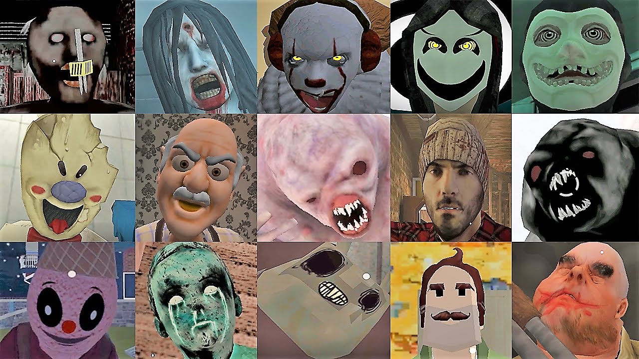 Game Weapon Battle #5 | Ice Scream 3 Smiling-X 2 Antartica 88  Evil Nun Evil Kid Granny 2 & +
