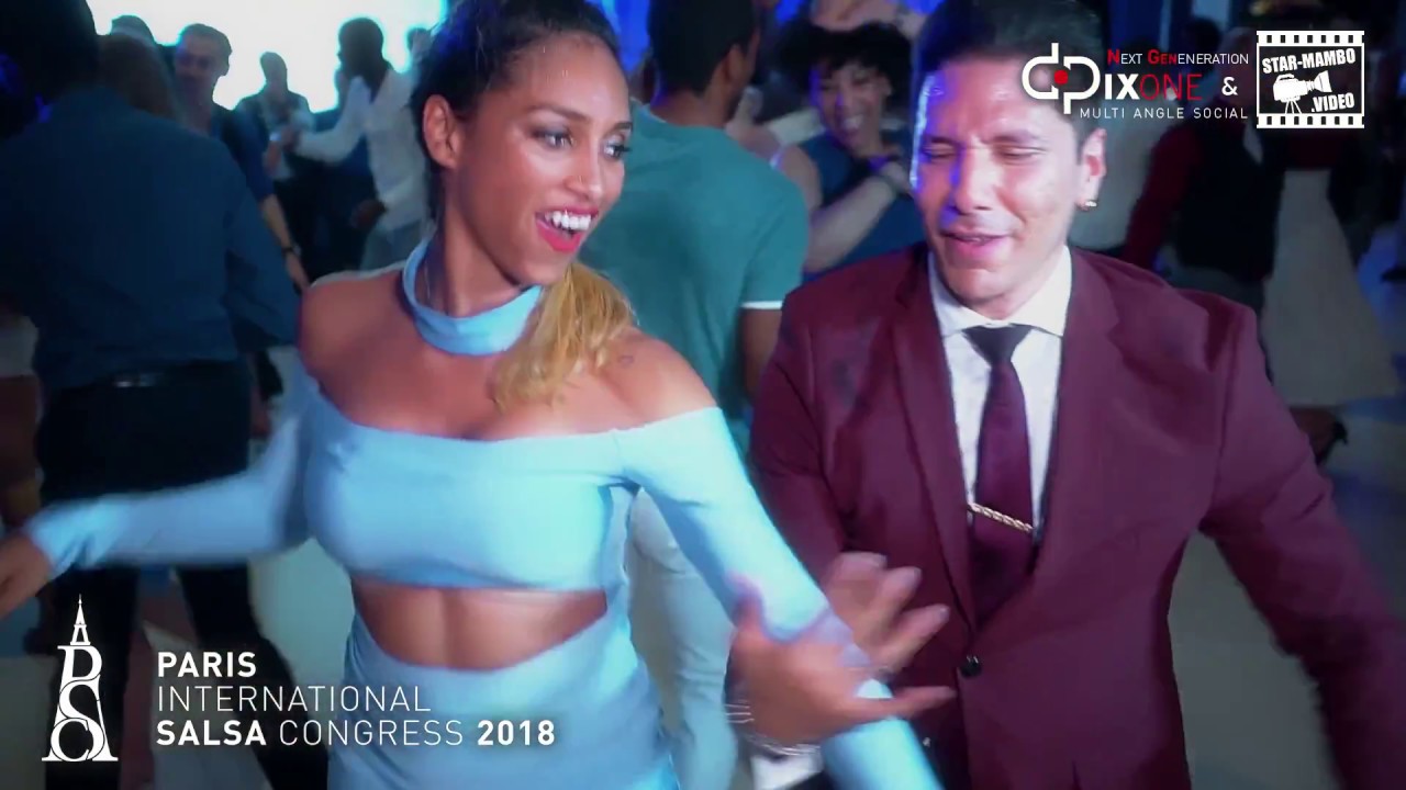 Rodrigo Cortazar & Bersy Cortez - social dancing @ PARIS INTL SALSA CONGRESS 2018