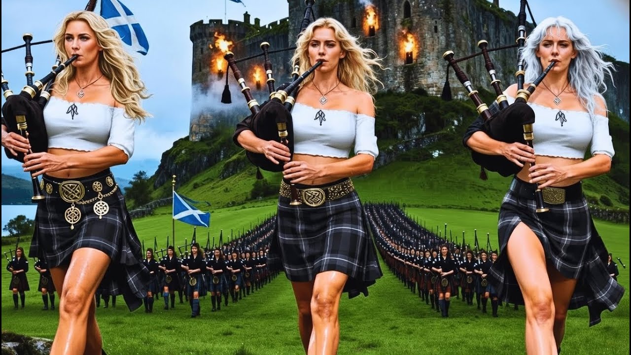Warrior Women of Scotland | Epic Bagpipe March Across the Highlands.