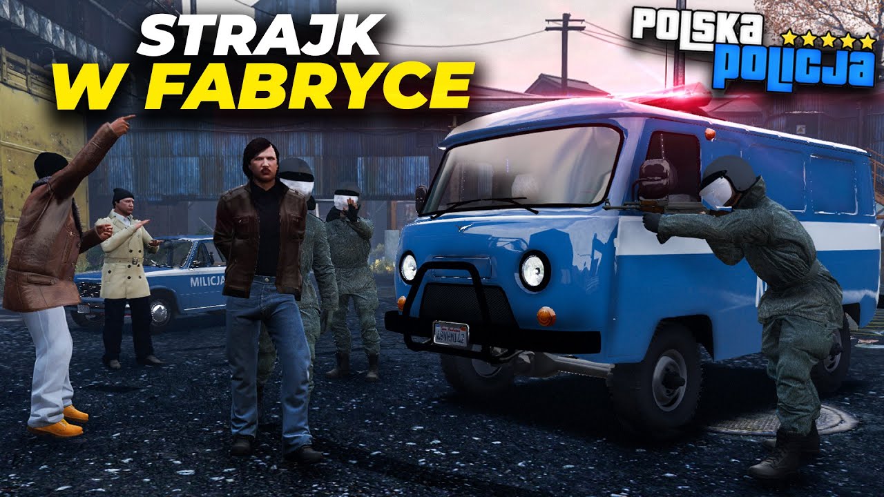 Polska Policja - STRAJKI w FABRYCE💀 | MILICJA 'ZOMO'