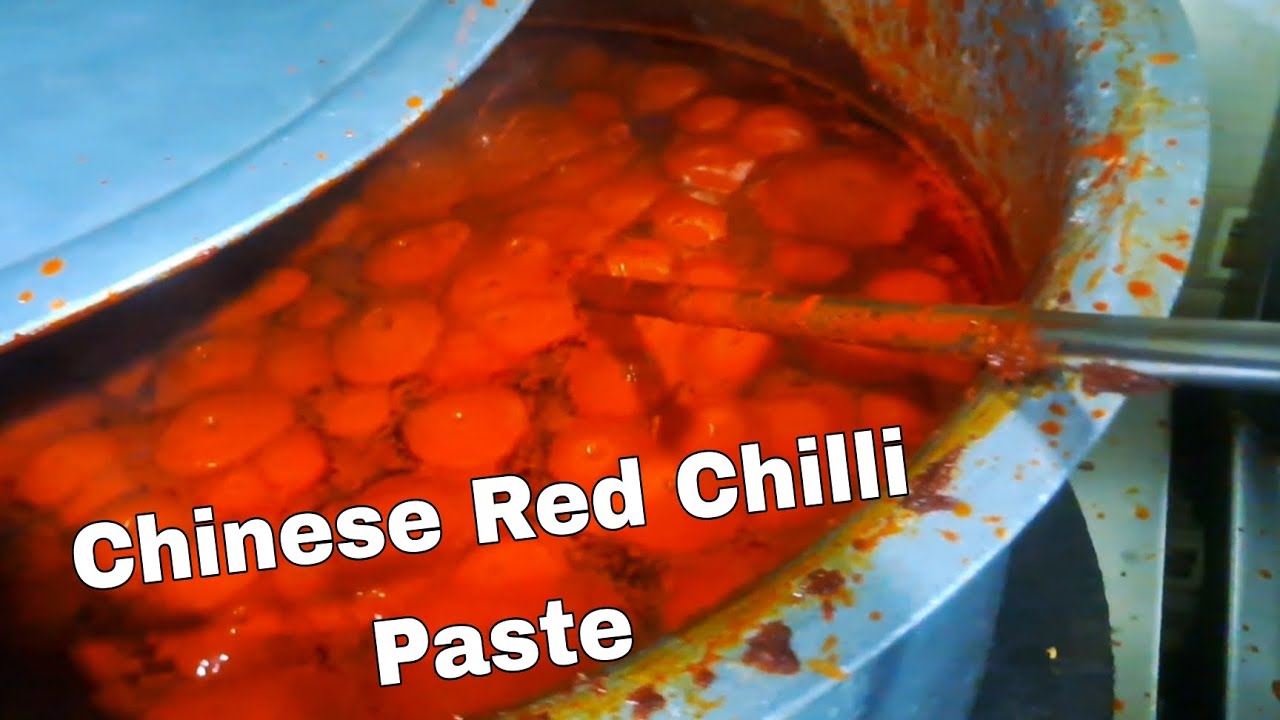 How to making Chinese Red Chilli Paste | Red Chilli Paste Recipe 🌶