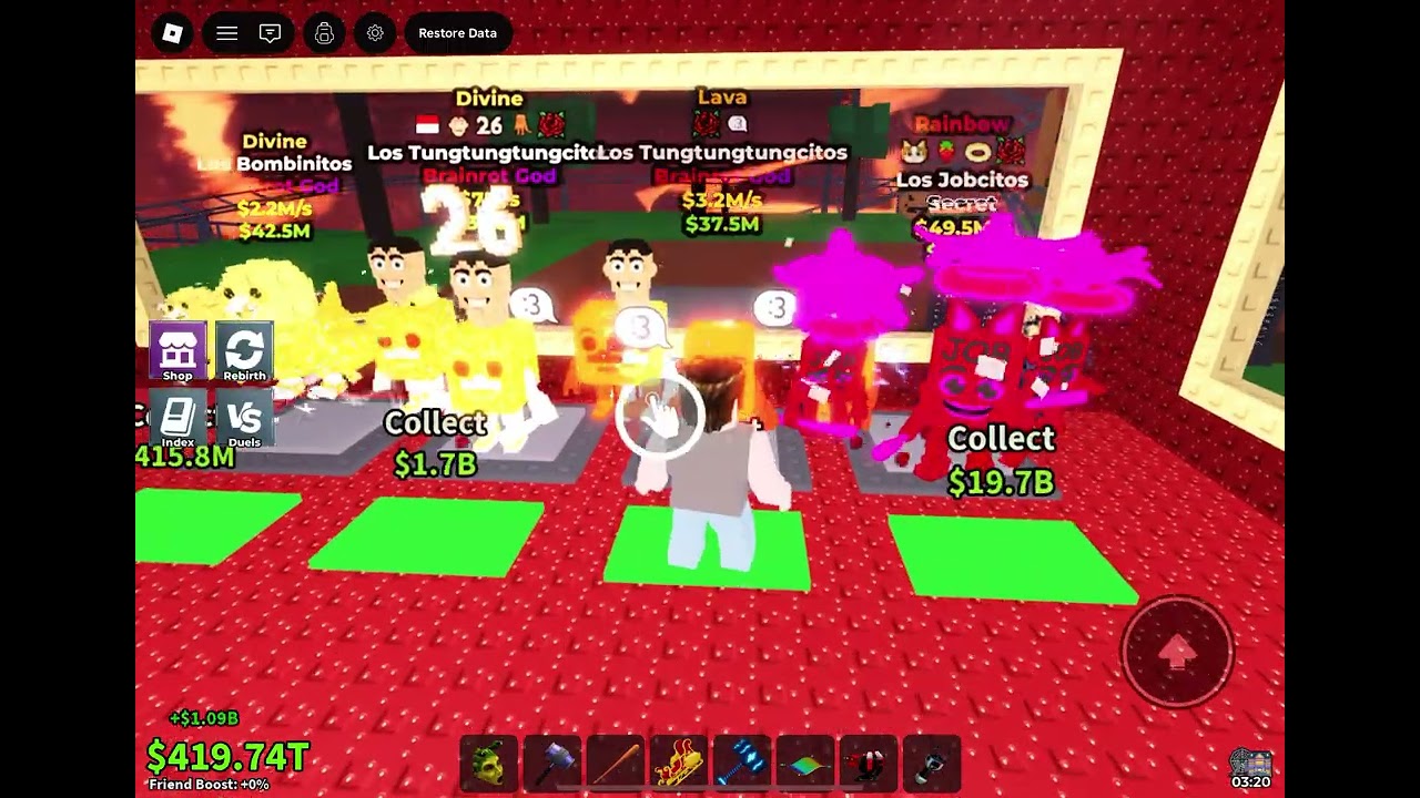 Opening lucky blocks that Sammy gave me