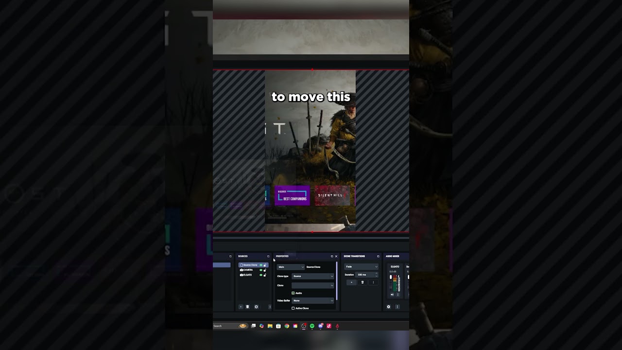 How to have BLURRED gameplay on Vertical LIVE! #live #verticallive #obsstudio