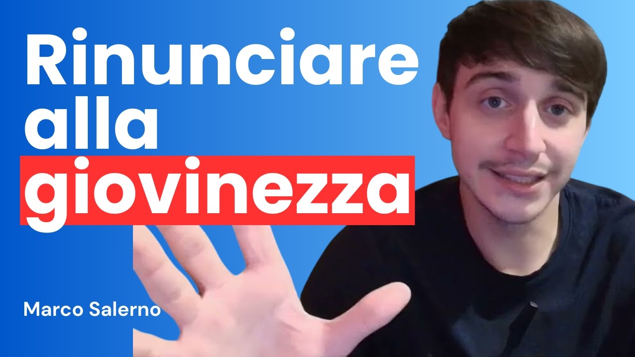 Dedicare la gioventù al lavoro NON deve essere un obbligo