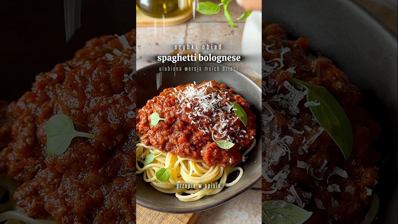 Najlepszy włoski obiad 🍝 spaghetti bolognese 🍝 prosty i szybki przepis #bolognese #spaghetti