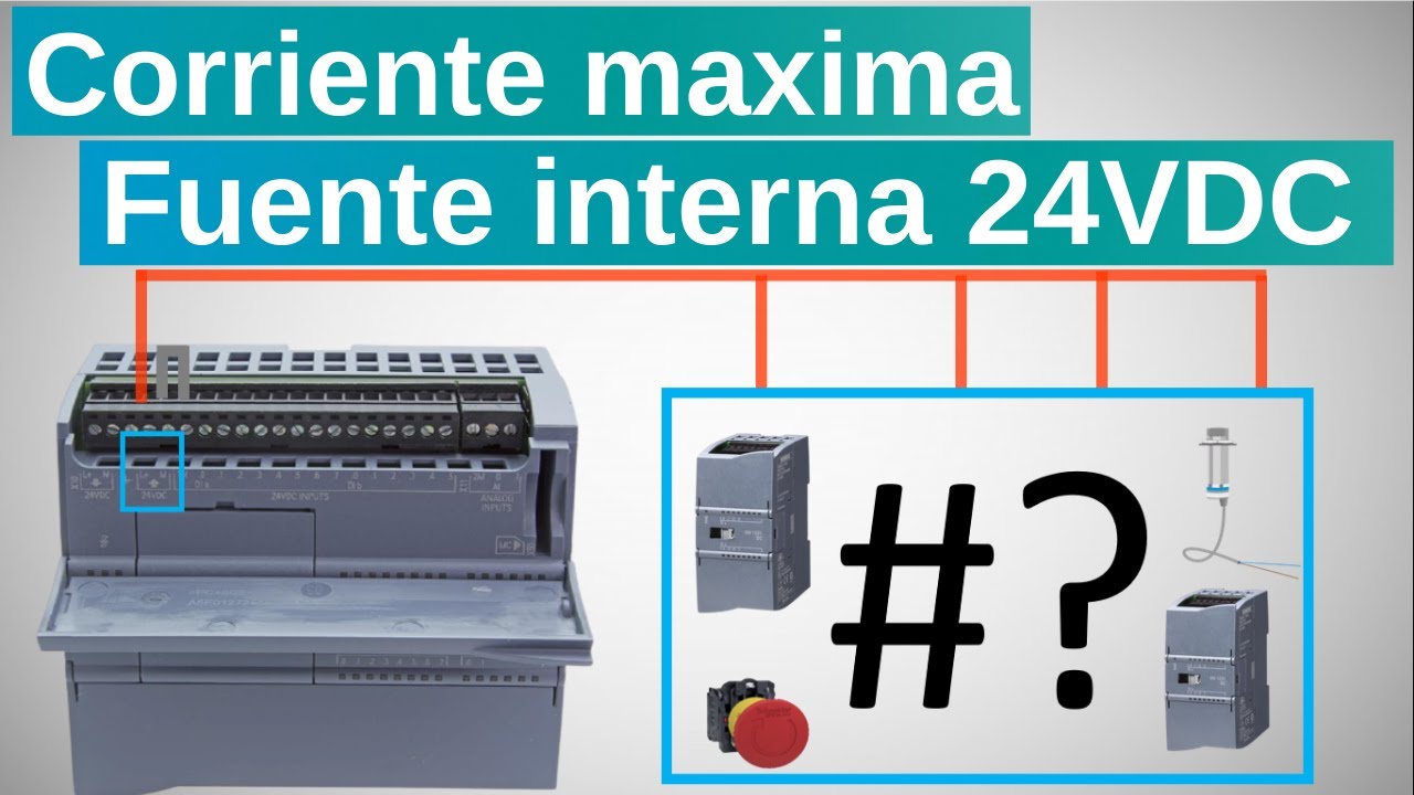 PLC S7 1200 - Cuantos módulos de ENTRADAS y SALIDAS se pueden alimentar con la fuente de la CPU?