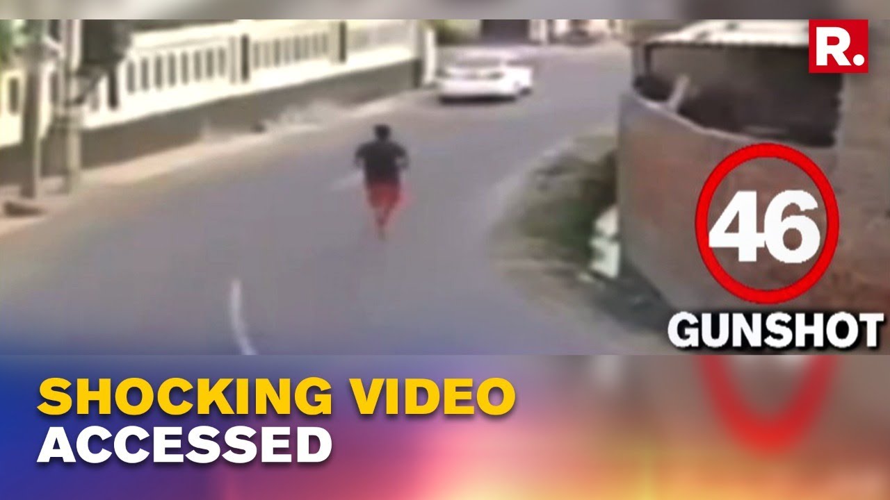 WATCH: CCTV Footage Shows 2 Cars Trailing Sidhu Moosewala's Jeep, Incessant Firing Heard In Video
