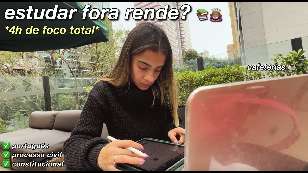 precisava sair de casa para voltar a focar... studyvlog concurso ⚖️📚