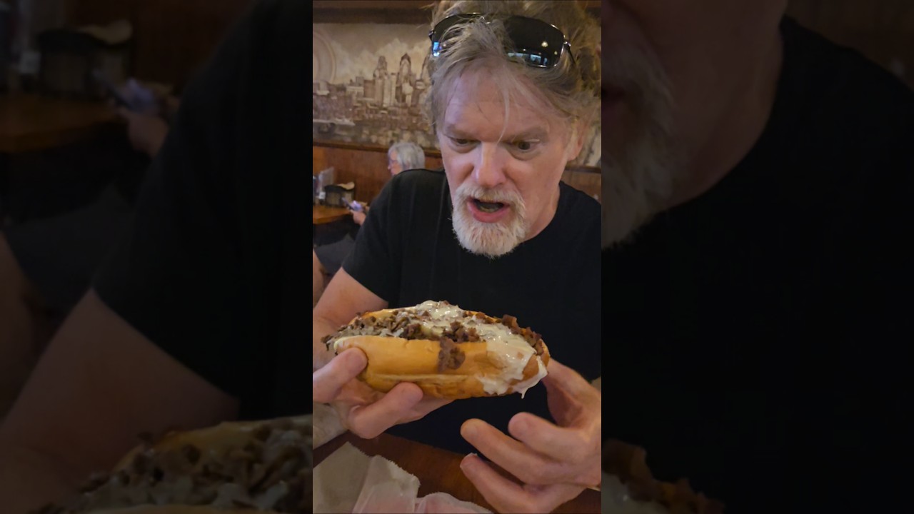 Trying a Philly Cheese Steak for the first time #phillycheesesteak