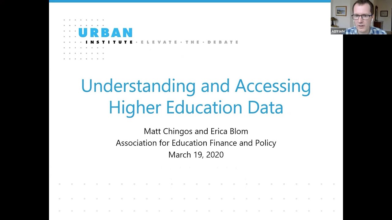 Understanding and Accessing Higher Education Data