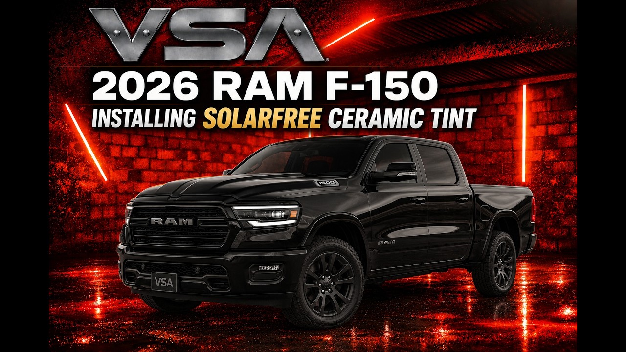 Installing SolarFree Ceramic Tint on a 2026 Ram 1500 (35% / 15%)