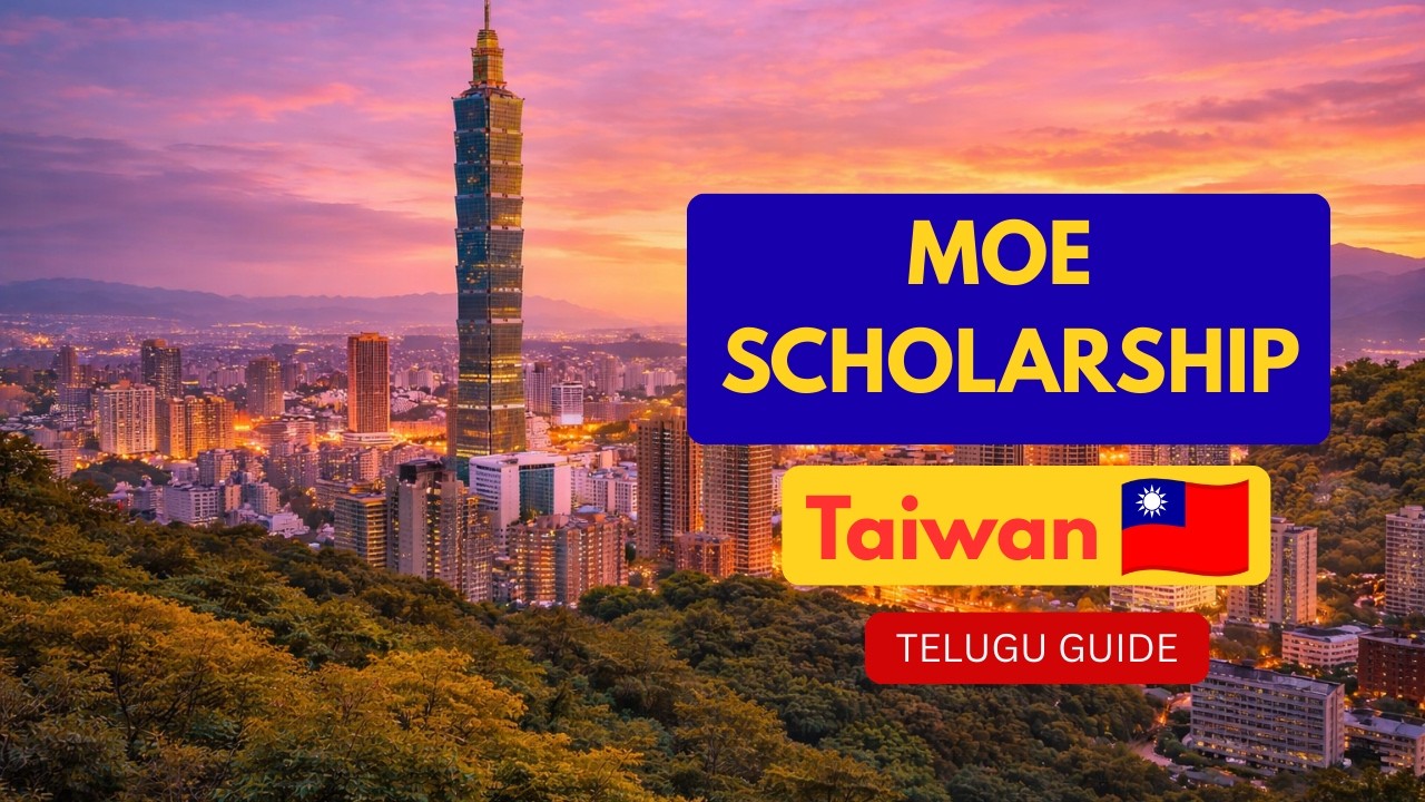 MOE Scholarship Taiwan 🇹🇼 | Complete Guide in Telugu | Study in Taiwan