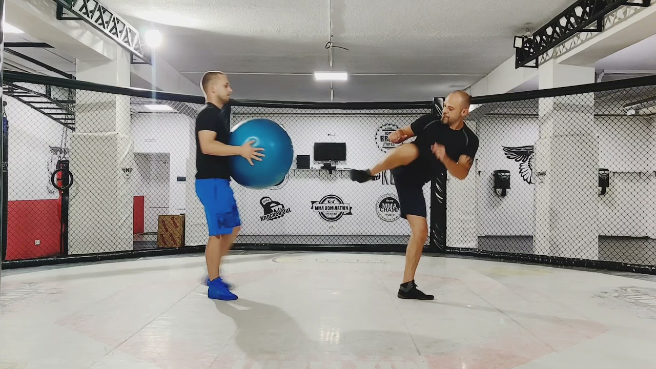 Самый сильный удар ногой - бэк-кик!