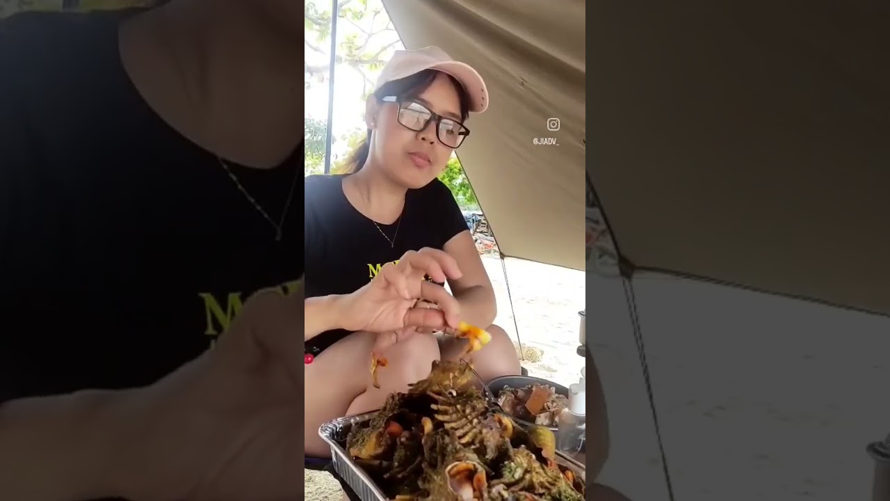 Moto Camp + Cook  by the Beach 🤩 🏕 🛵 #motocamping #cebu #shorts