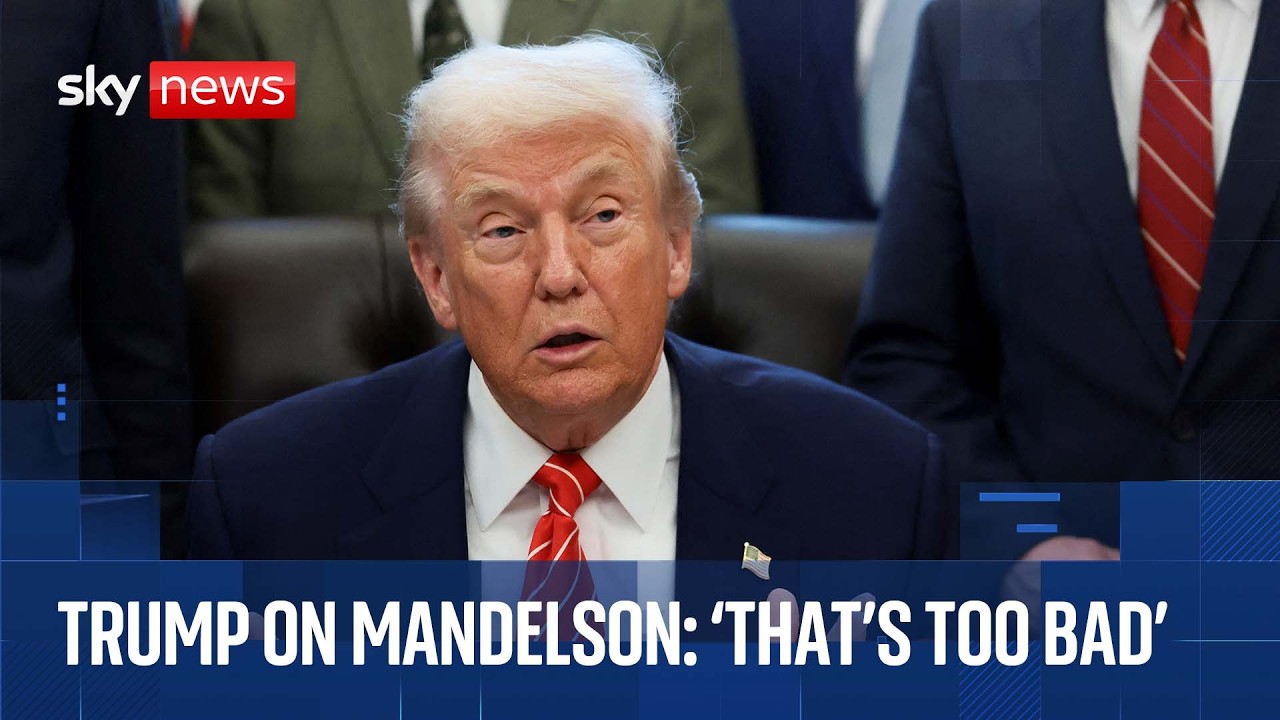Trump asked about Mandelson's resignation and the Epstein files during White House Q&A