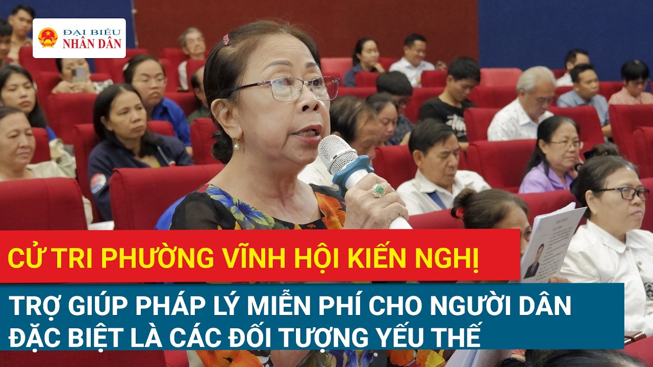 Tổng Thư ký Quốc hội, Chủ nhiệm Văn phòng Quốc hội Lê Quang Mạnh tiếp xúc cử tri phường Vĩnh Hội