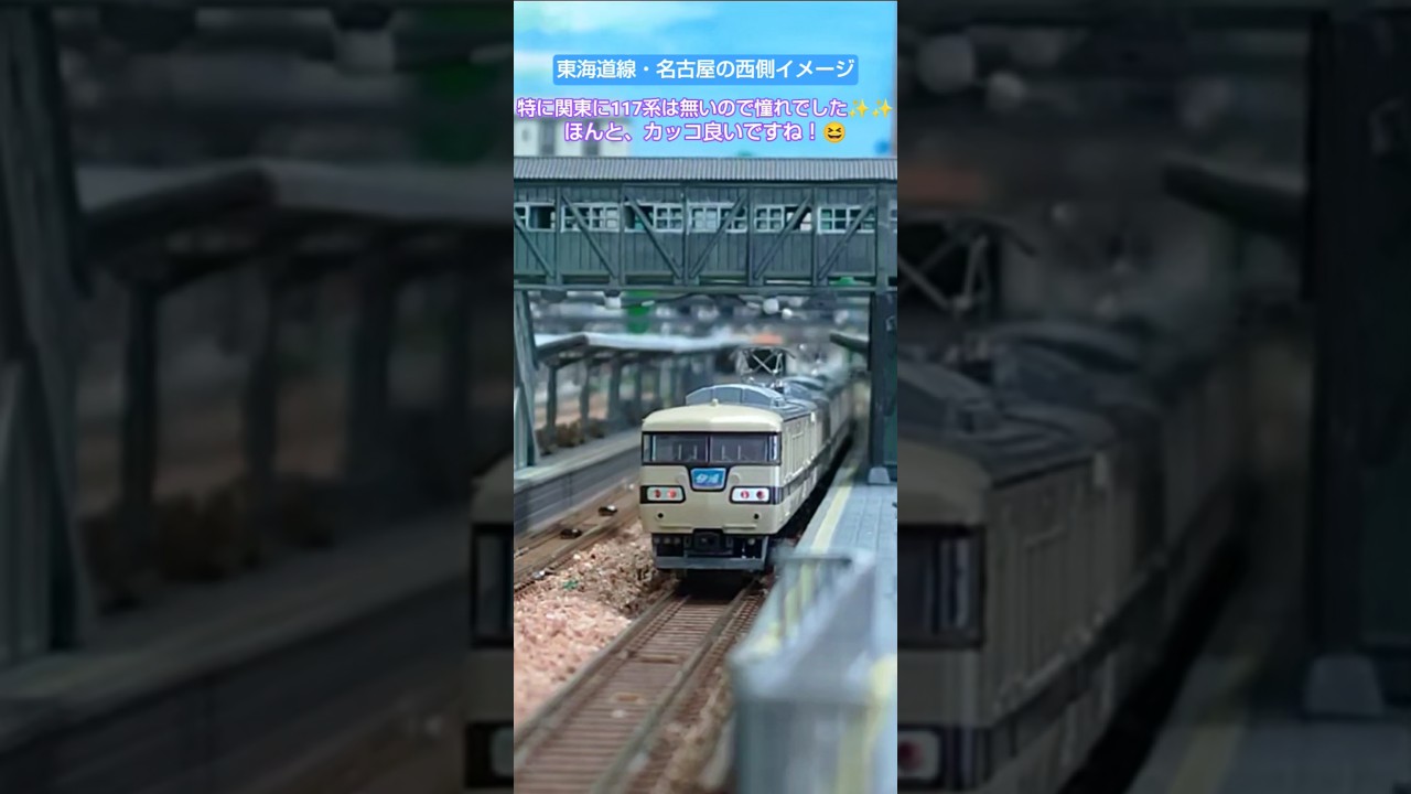 L特急しらさぎ号の通過と117系東海ライナー#ｎゲージ#鉄道 #train