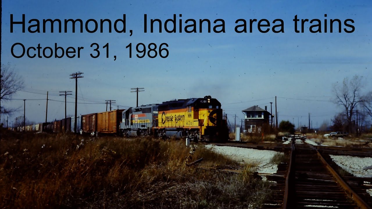 Hammond, Indiana area trains - October 31, 1986