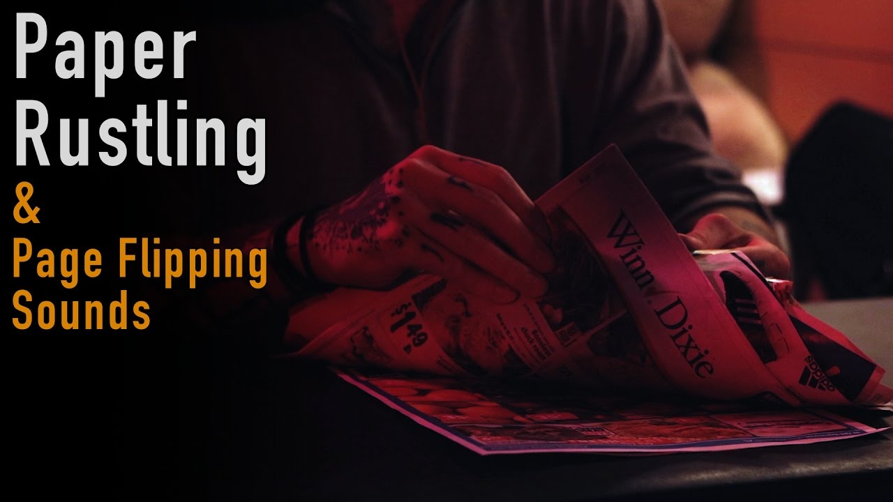 Paper Rustling & Page Turning Sounds | ASMR |