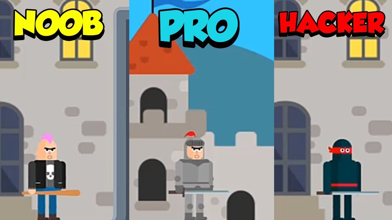 NOOB vs PRO vs HACKER - Mr Ninja Slicey Puzzles Part 2
