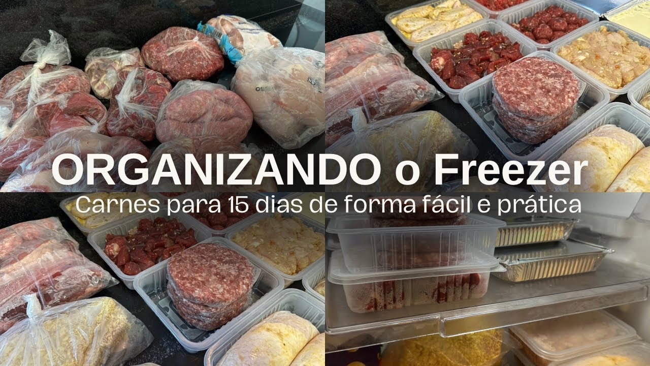 ORGANIZANDO O FREEZER- Organização das carnes de forma fácil e prática com muitas dicas.