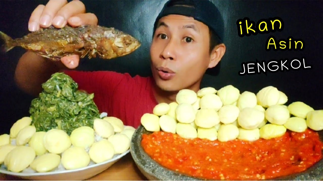PESTA JENGKOL ‼️ ikan Asin, sambal terasi, mukbang Indonesia