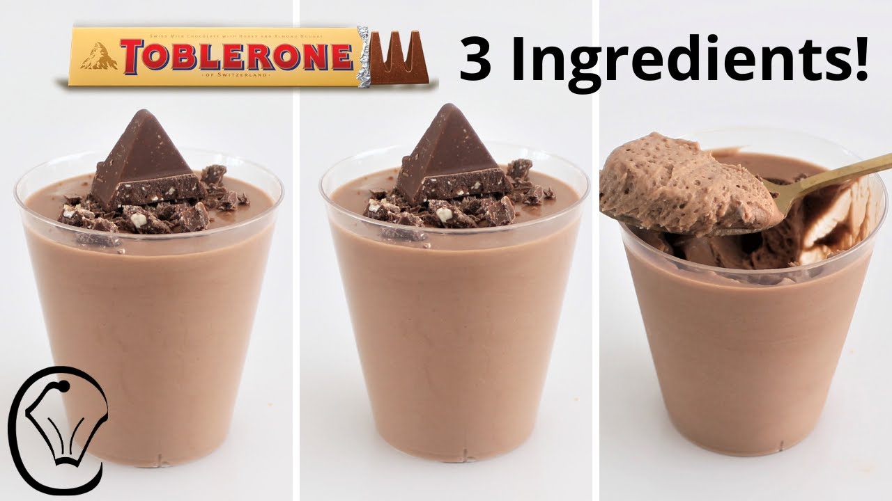 3 ингредиента шоколадного мусс-десерта Toblerone ТАК просто и УДИВИТЕЛЬНО ВКУСНО!