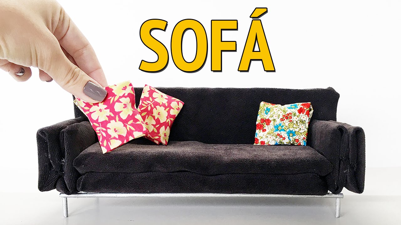 Como fazer um Sofá para Barbie e outras Bonecas!