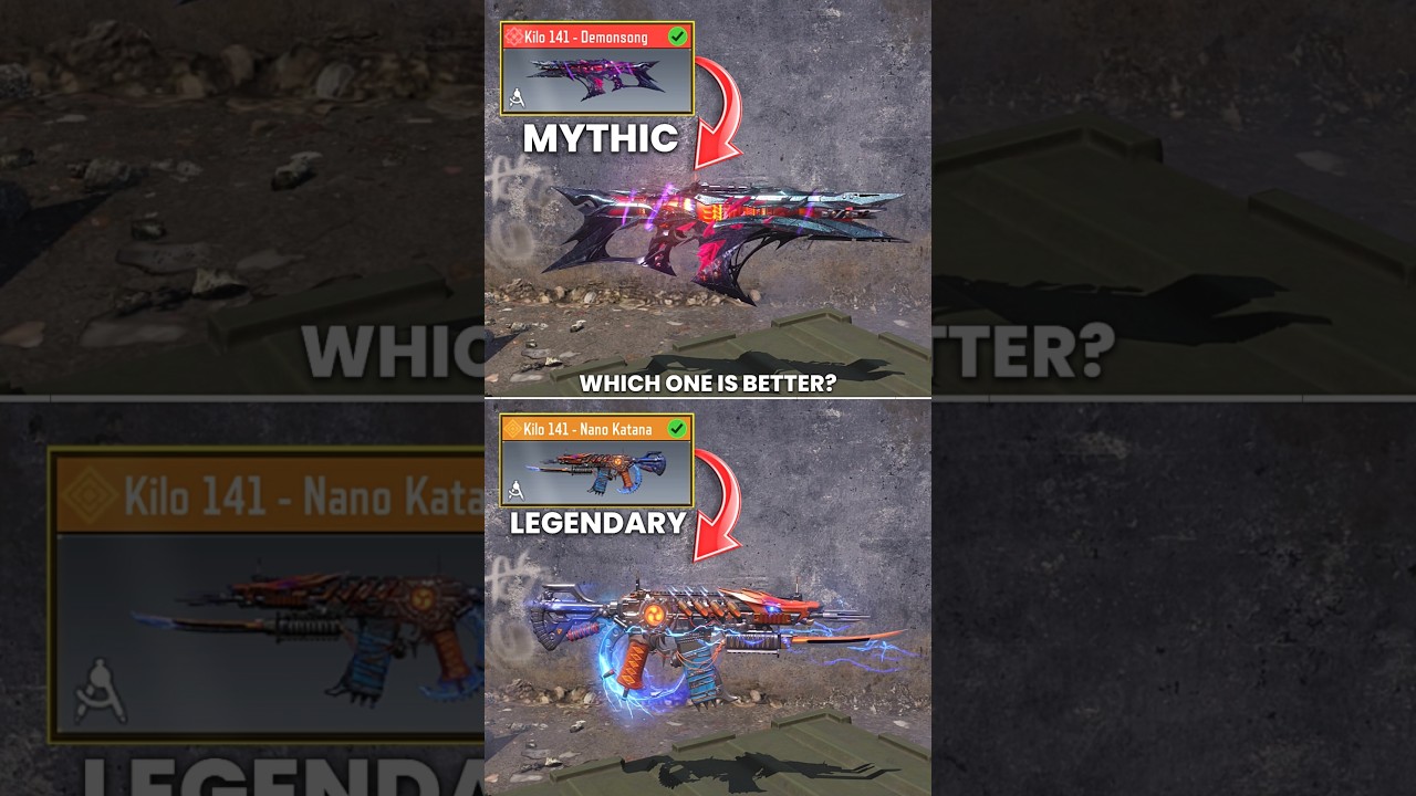 Mythic vs Legendary Kilo 141 in CODM