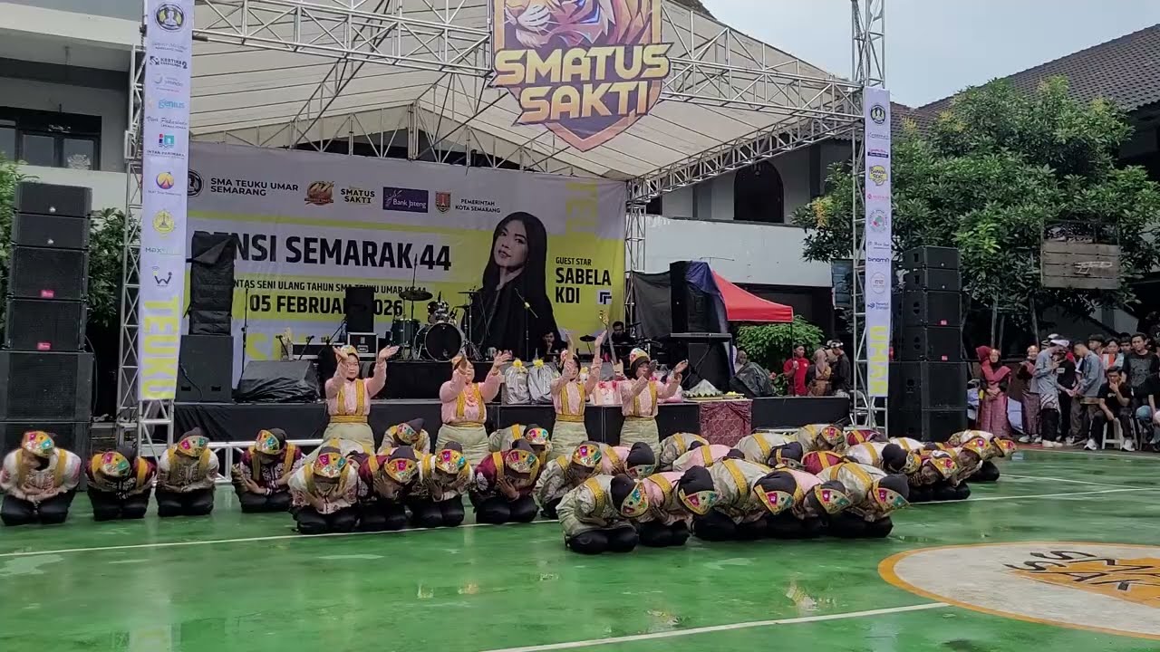 TARI MELAYU DAN TARI SAMAN | PEMBUKAAN PENSI SEMARAK SMATUS 44 2026 | KELAS XII.1 DAN XII.3