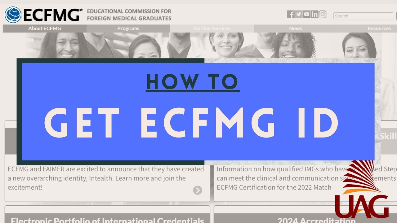 How To: Get an ECFMG ID Number (Needed to Sign Up for Step 1 as an IMG)