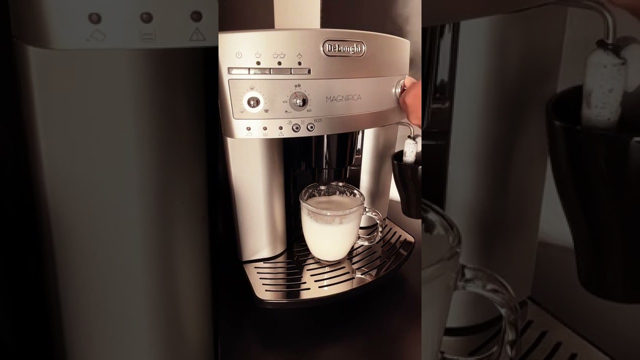 Latte Macchiato ❤️ mit DeLonghi Magnifica, in 3 min ne Latte auf der Couch genie&szlig;en