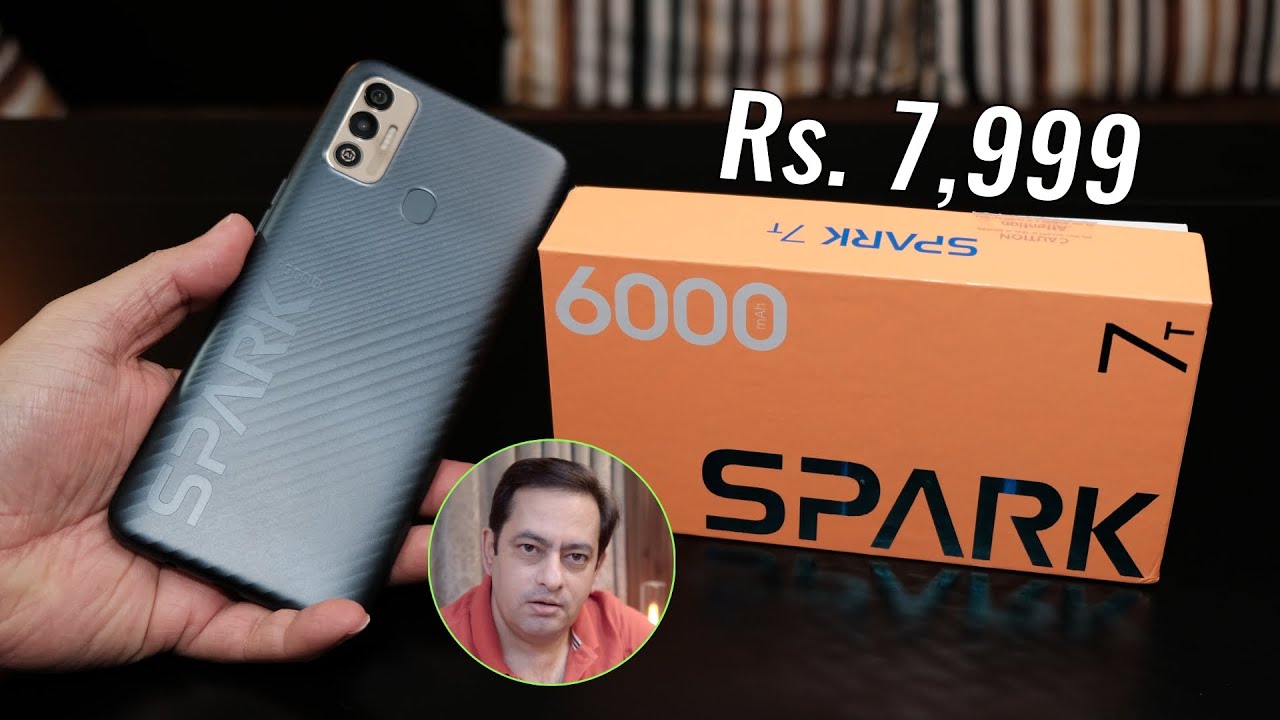 Tecno Spark 7T unboxing - 48MP camera, 6000 mAh battery 4GB+64GB special price Rs. 7,999